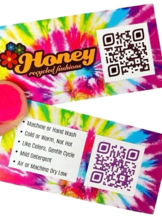 Upcycled Handmade Geode Tie Dye Tank Top Womens Size XS OOAK Ice Dye Blue Multi - Picture 5 of 6